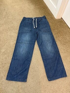 We The Free Women’s Relaxed Blue Drawstring Denim Pants